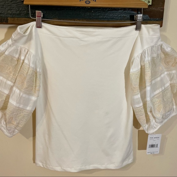 Free People Rock With It Puff Sleeve Top Size XS - Picture 6 of 16